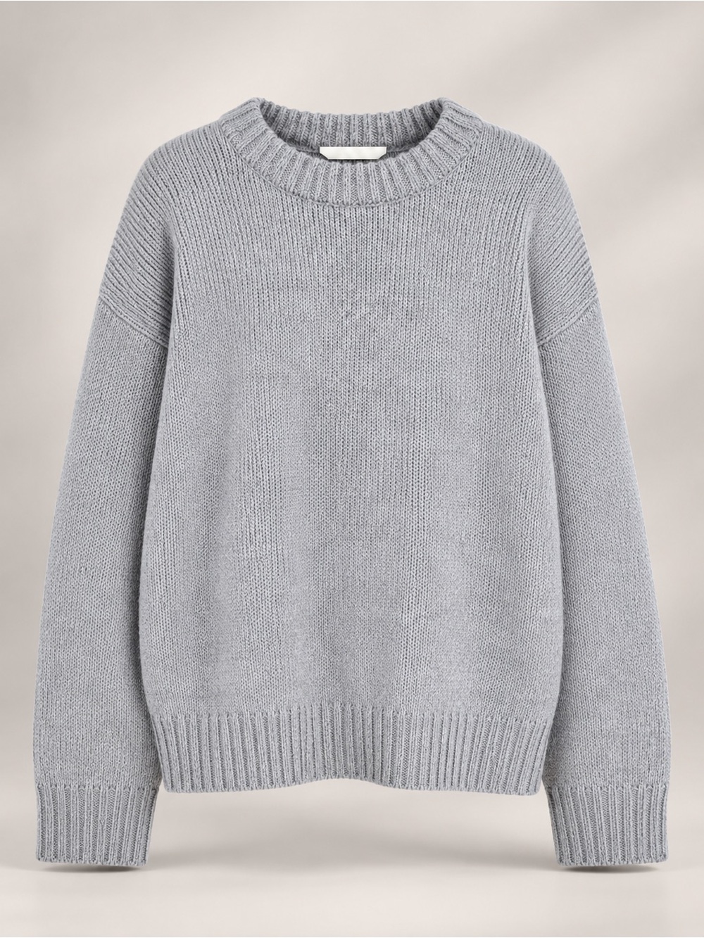 NA-KD Gray Wool Blend Oversized Knit Sweater – Women’s Size L - Picture 4 of 10